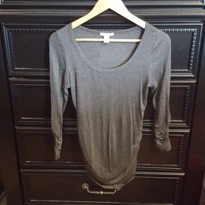 Grey size large bozzolo top